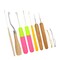 9 Pcs Bent Latch Hook Crochet Needle Set Dreadlocks Tool Crochet Hooks Hair Locking Tool for Hair Extension Braid Carpet Making and Other Craft